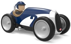 Baghera auto giocattolo - retro racing car blu - mini auto in metallo