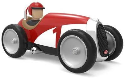Baghera auto giocattolo - auto da corsa retrò rossa - mini auto per bambini-2