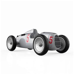 Baghera auto giocattolo - Audi auto da corsa argento regalo bambini