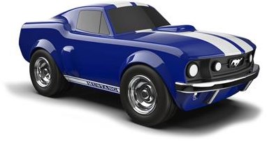Baghera auto giocattolo Ford Mustang blu - auto vintage in miniatura