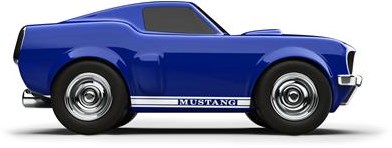 Baghera auto giocattolo Ford Mustang blu - auto vintage in miniatura-3