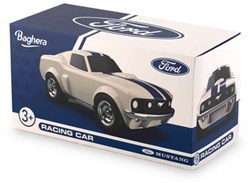 Baghera auto giocattolo Ford Mustang bianca - modello classico per bambini