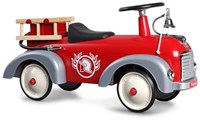 Baghera auto cavalcabile - Camion dei pompieri giocattolo retrò rosso-2