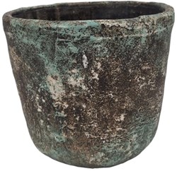 Bloempot steen bruin 16x14cm