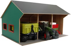Kids GLOBE capannone agricolo giocattolo per 3 veicoli 1:16 legno