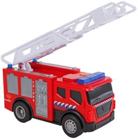 Camion dei pompieri giocattolo cisterna rosso con luci e suoni 14cm-2