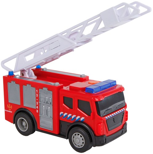 Camion dei pompieri giocattolo cisterna rosso con luci e suoni 14cm-2