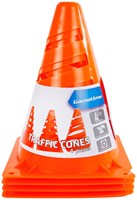 Coni arancioni plastica set - 4 pezzi - calcio giochi all'aperto