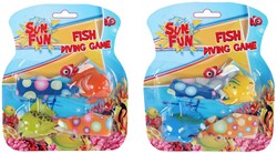 Gioco da immersione pesci set giocattolo 2 pezzi divertimento acquatico colorato