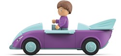 Toddys auto giocattolo Jim Jumpy con figura mobile e motore a volano