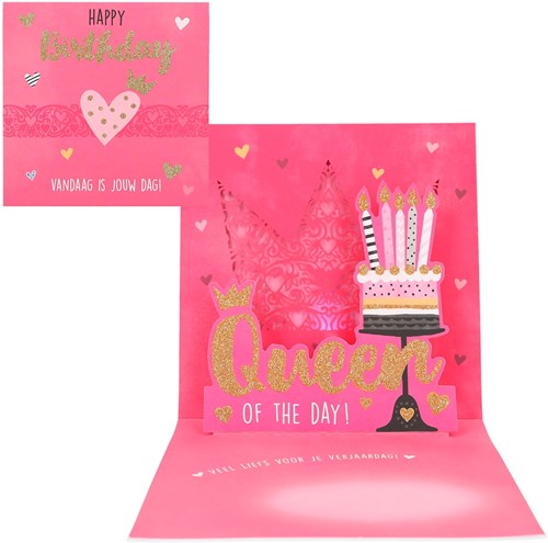Depesche biglietto di auguri pop up musica luce blu cartone-3