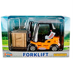 Carrello elevatore giocattolo die-cast con luce e suono 14cm - muletto