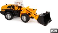 Veicolo da cantiere pala die-cast pullback 16 cm giocattolo giallo-3