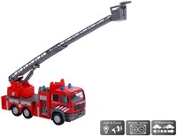 Autopompa dei vigili del fuoco Die-Cast con scala, luci e suoni 16cm-3