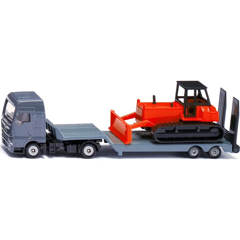 Siku camion MAN giocattolo con bulldozer - veicolo da cantiere
