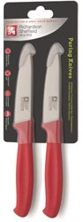 Richardson Sheffield set coltelli da sbucciatura 2 pezzi rosso coltello cucina affilato