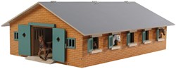 Kids GLOBE stalla per cavalli in legno giocattolo con 9 box scala 1:32
