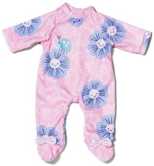 Baby Annabell abbigliamento bambola body rosa 43cm floreale-2