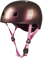 Micro casco bambini bici monopattino Deluxe Neochrome Pink con luce LED
