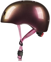 Micro casco bambini bici monopattino Deluxe Neochrome Pink con luce LED-2