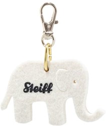 Steiff peluche portachiavi elefante feltro bianco 5 cm giocattolo