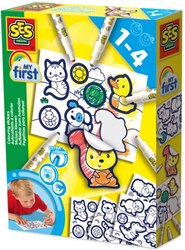 Ses adesivi da colorare - set creativo per bambini piccoli e prescolari