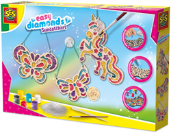 SES Easy diamonds suncatchers set creativo per bambini