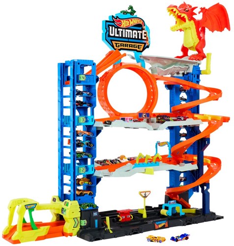 Mattel Hot Wheels playset City Ultimate Garage con 2 auto-2