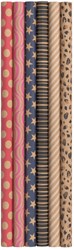 Rotolo di carta regalo Kraft con stampa 70x200