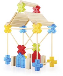 Guidecraft giocattolo da costruzione Texo set colorato 100 pezzi per bambini