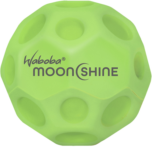 Waboba Moon Shine Ball verde - palla rimbalzante luminosa 63mm