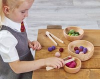 Cosy set di ciotole impilabili in legno - giocattolo educativo per bambini