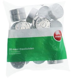 Ons Merk tealight maxi 20 pezzi - lunga durata candeline