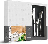 Amefa set posate Pearl 24 pezzi - design classico argento regalo-3