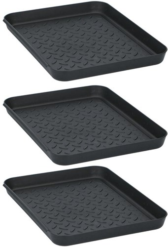 Set vaschetta scolapiatti scarpe multi - scatola portaoggetti plastica blu 3 pezzi-2