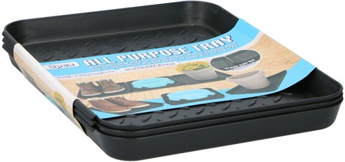 Set vaschetta scolapiatti scarpe multi - scatola portaoggetti plastica blu 3 pezzi