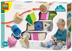 Ses perline giocattolo sensoriale - Set perline da infilare Montessori