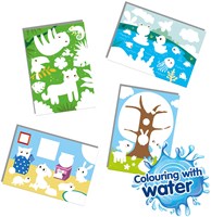 Ses colorare con l'acqua - Animali nascosti - pittura magica per bambini-2