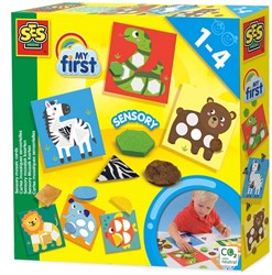 Ses giocattolo sensoriale carte mosaico animali - 24 forme