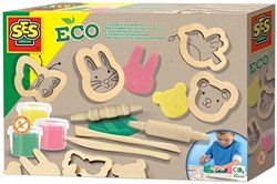 Ses eco set di pasta modellabile con strumenti in legno - set creativo per bambini