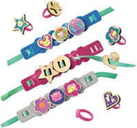 Ses creazione gioielli glitter - set creativo anelli e braccialetti per bambini-3