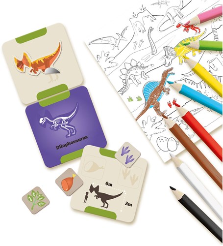 Ses set dinosauri giocattolo educativo imparare sui dinosauri-3