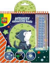 Ses libro da colorare glow in the dark 3 in 1 - divertimento creativo per bambini