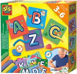Ses set alfabeto con pasta modellabile - impara l’ABC con carte e colori