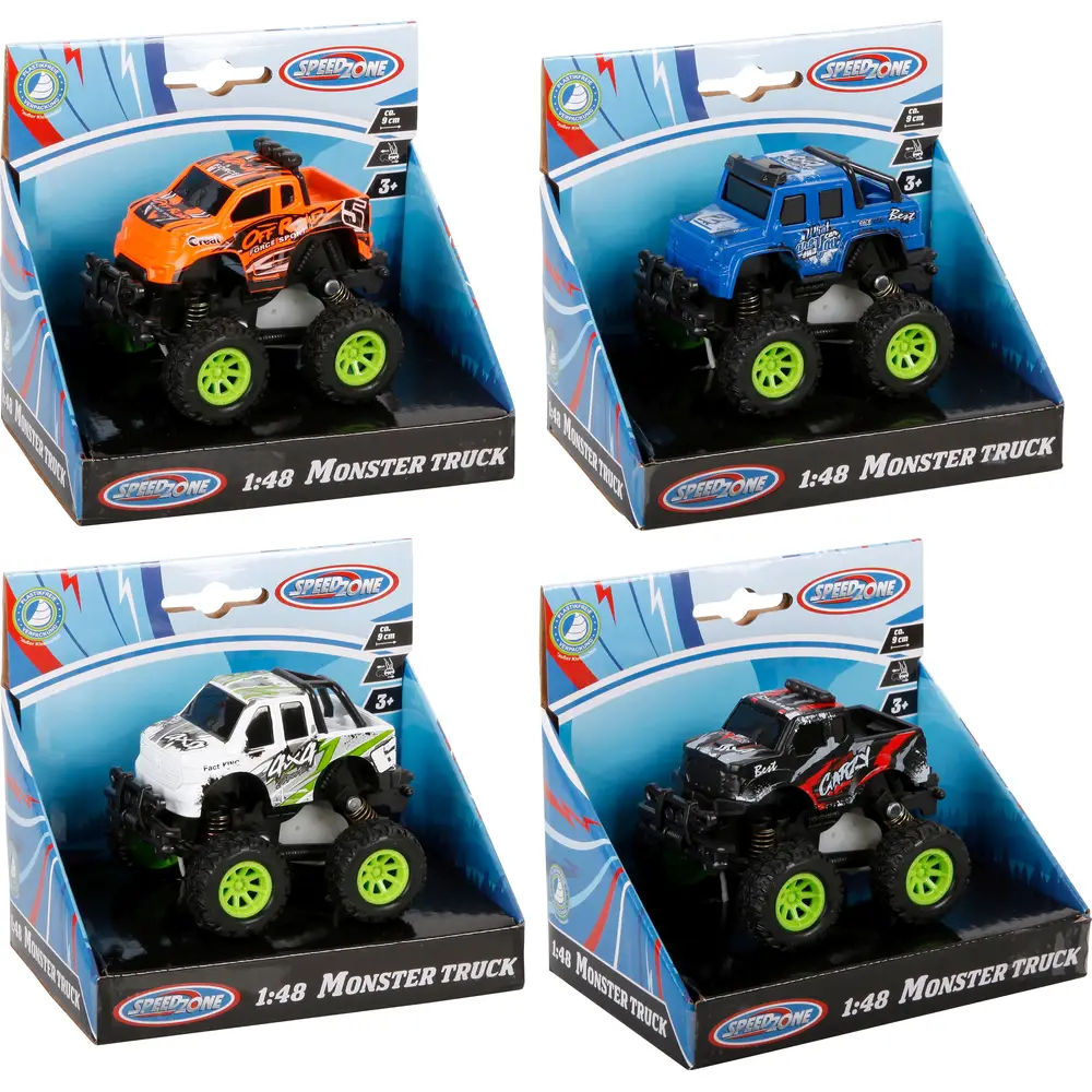 SZ D/C Monstertruck, 1:48, 4-f.sort.
