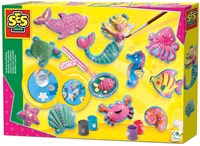 SES Colata e pittura - Figure oceaniche - Set creativo gesso glitter