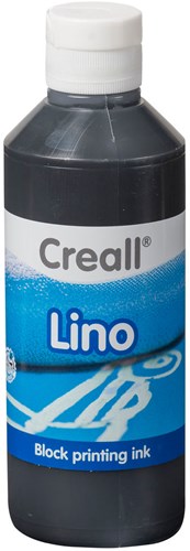 Creall lino vernice per stampa a blocchi nera 250ml - vernice creativa per linoleum e legno