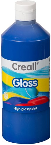 Creall vernice lucida blu - 500ml pittura creativa per bambini