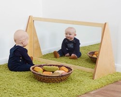 Cosy divisorio con specchio seduta per bambini e ragazzi - multifunzionale