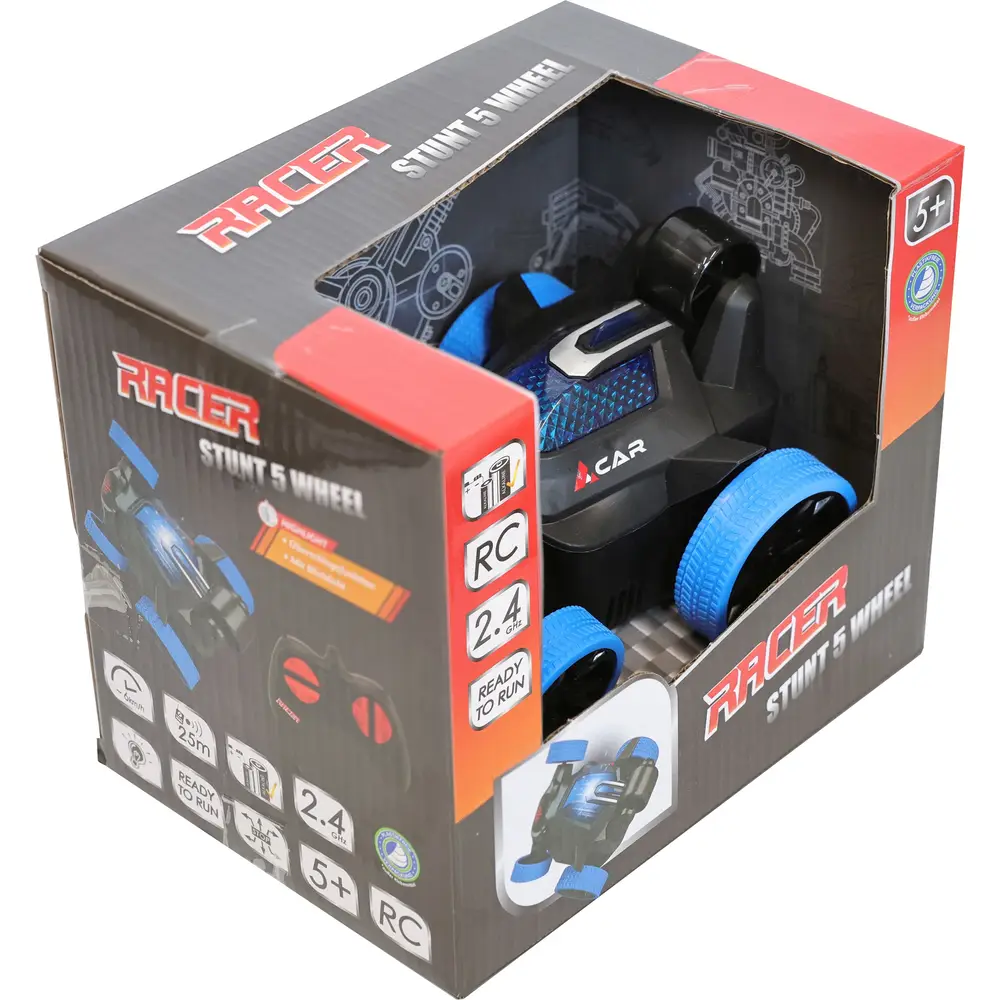Speedzone auto acrobatica radiocomandata 5 ruote 2.4GHz con luci